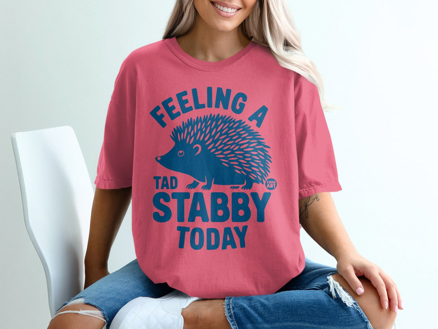 Feeling A Tad Stabby Today Cute Hedgehog Shirt