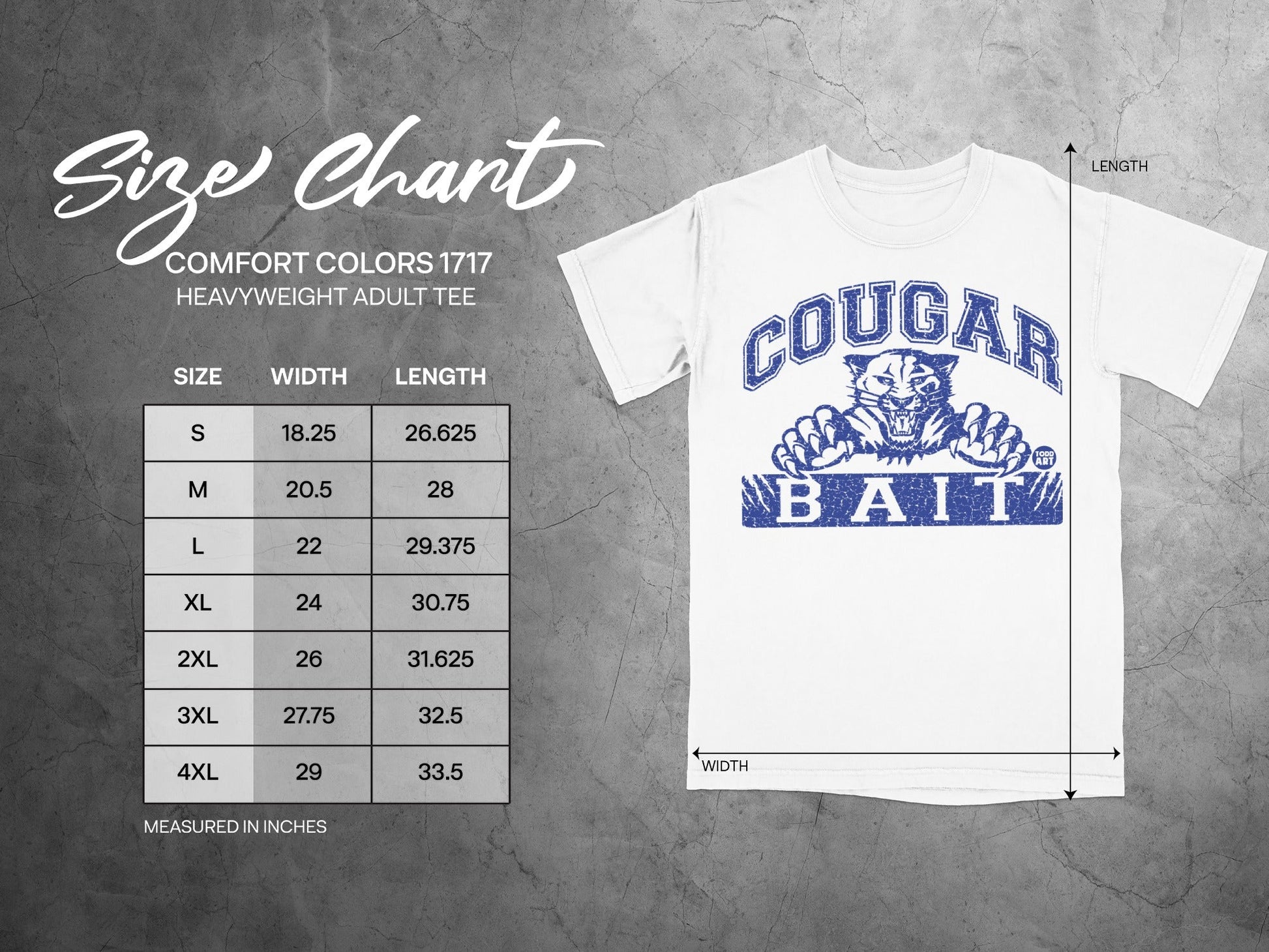 Cougar Bait Graphic Comfort Colors 1717 Adult Tee