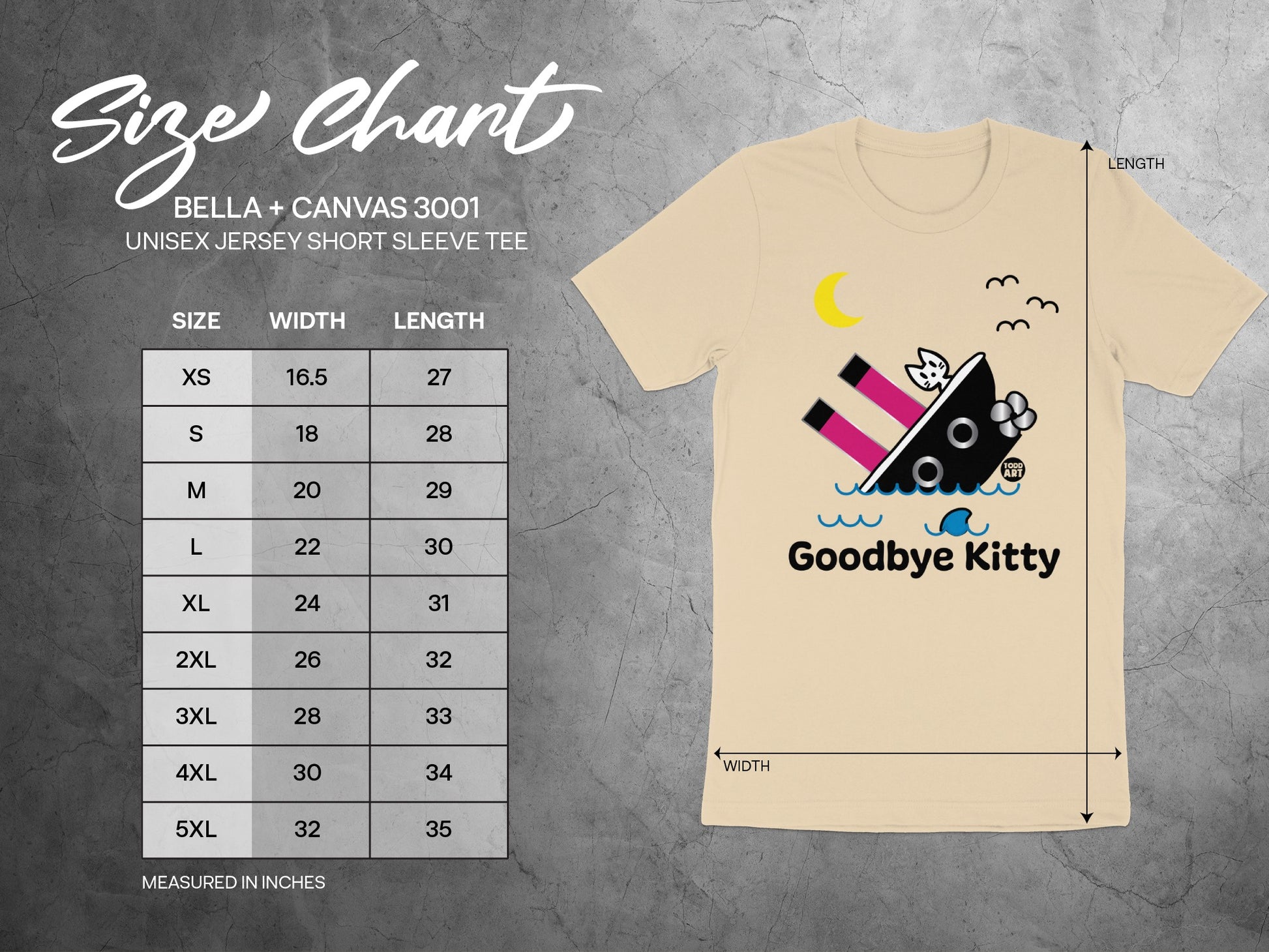 Goodbye Kitty Unisex Jersey Short Sleeve Tee