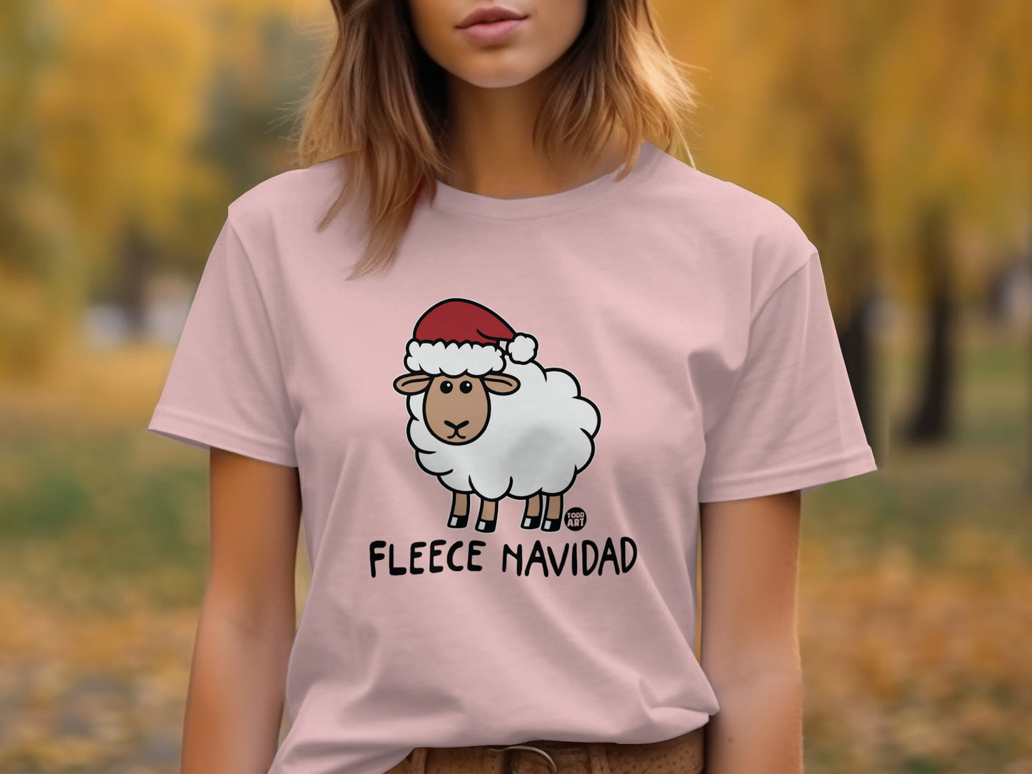 Fleece Navidad Funny Christmas Sheep Graphic Tee product type