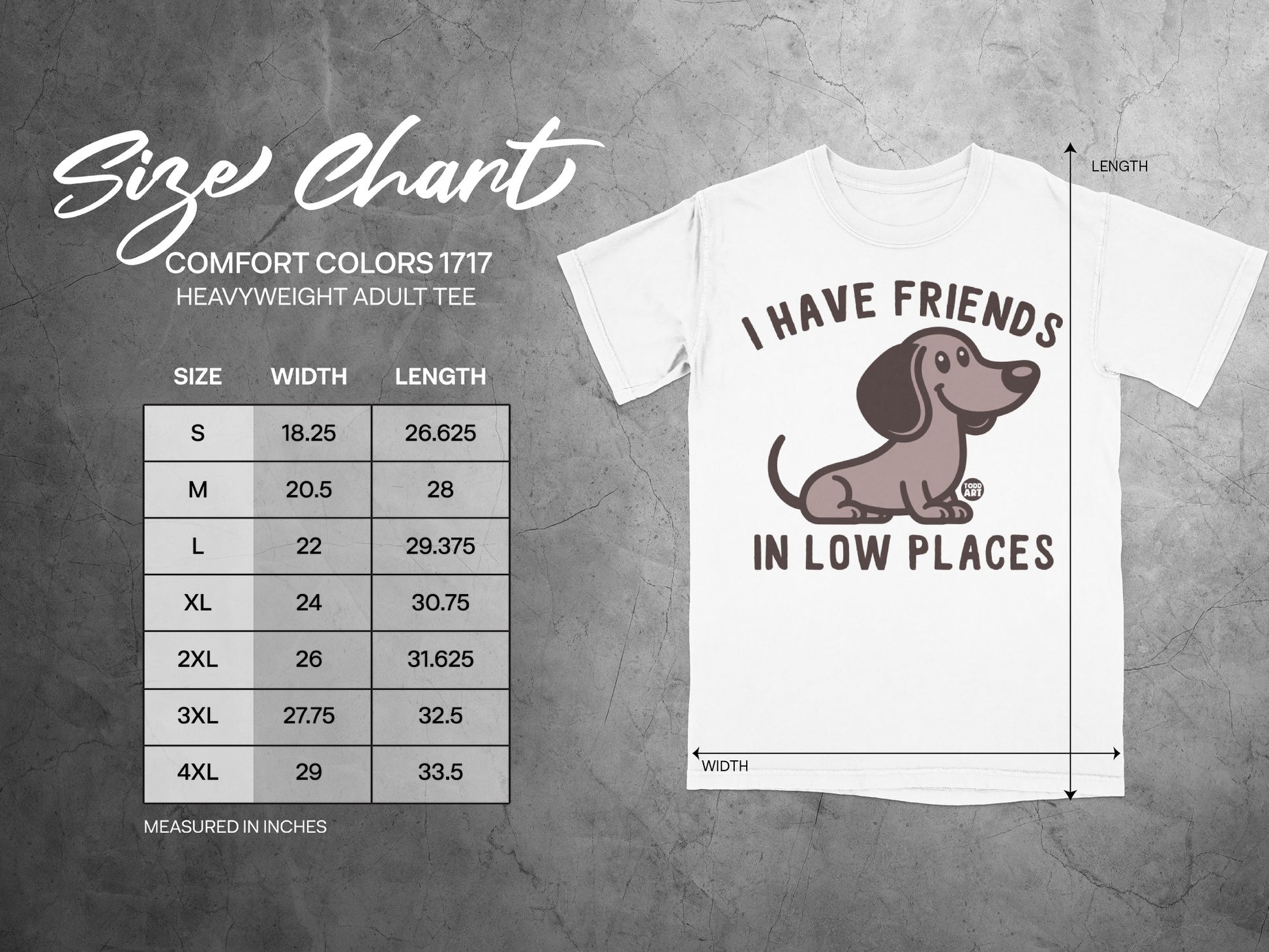 I Have Friends in Low Places Comfort Colors 1717 Tee