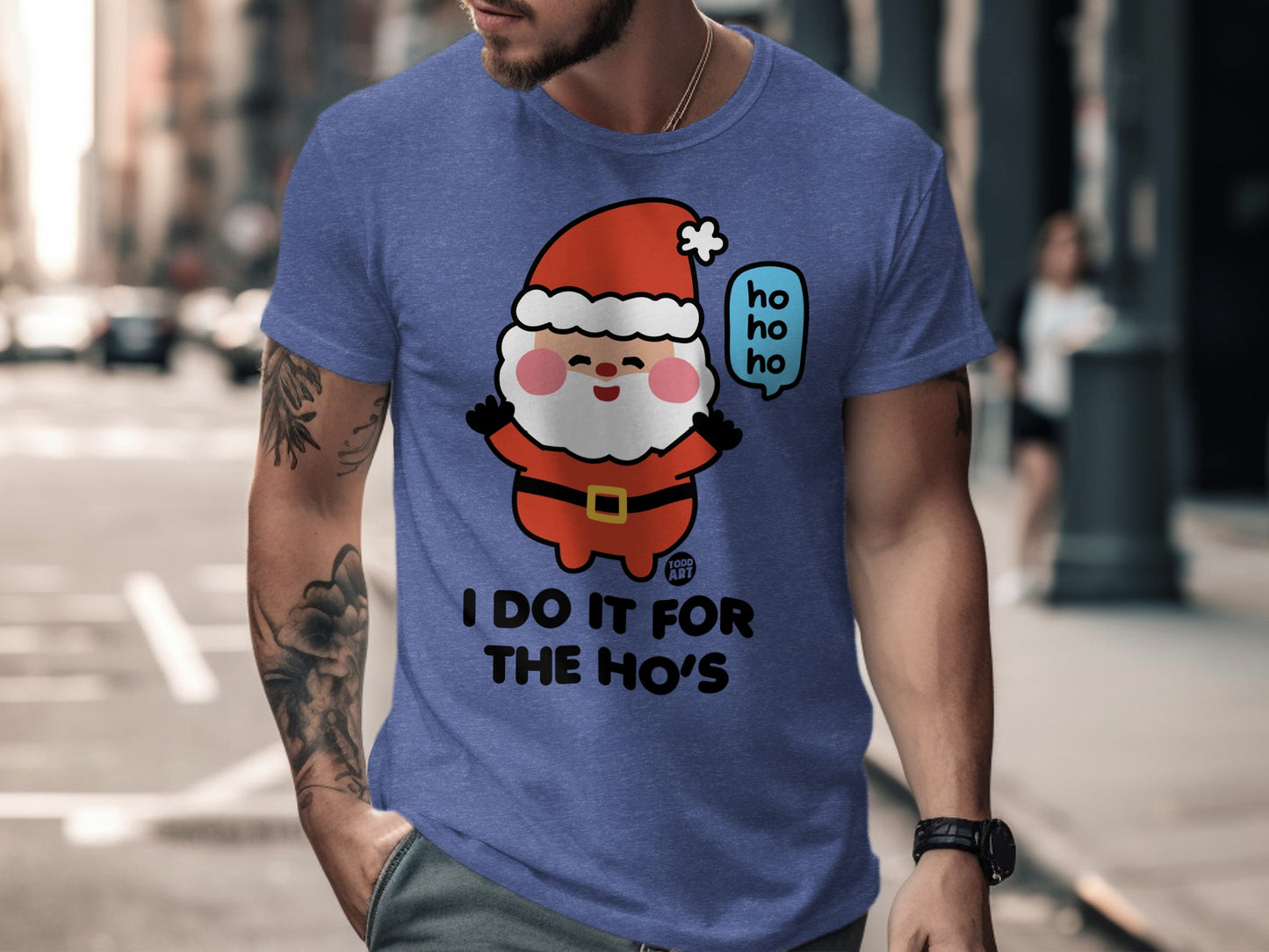Funny Santa Graphic Tee for Holiday Cheer
