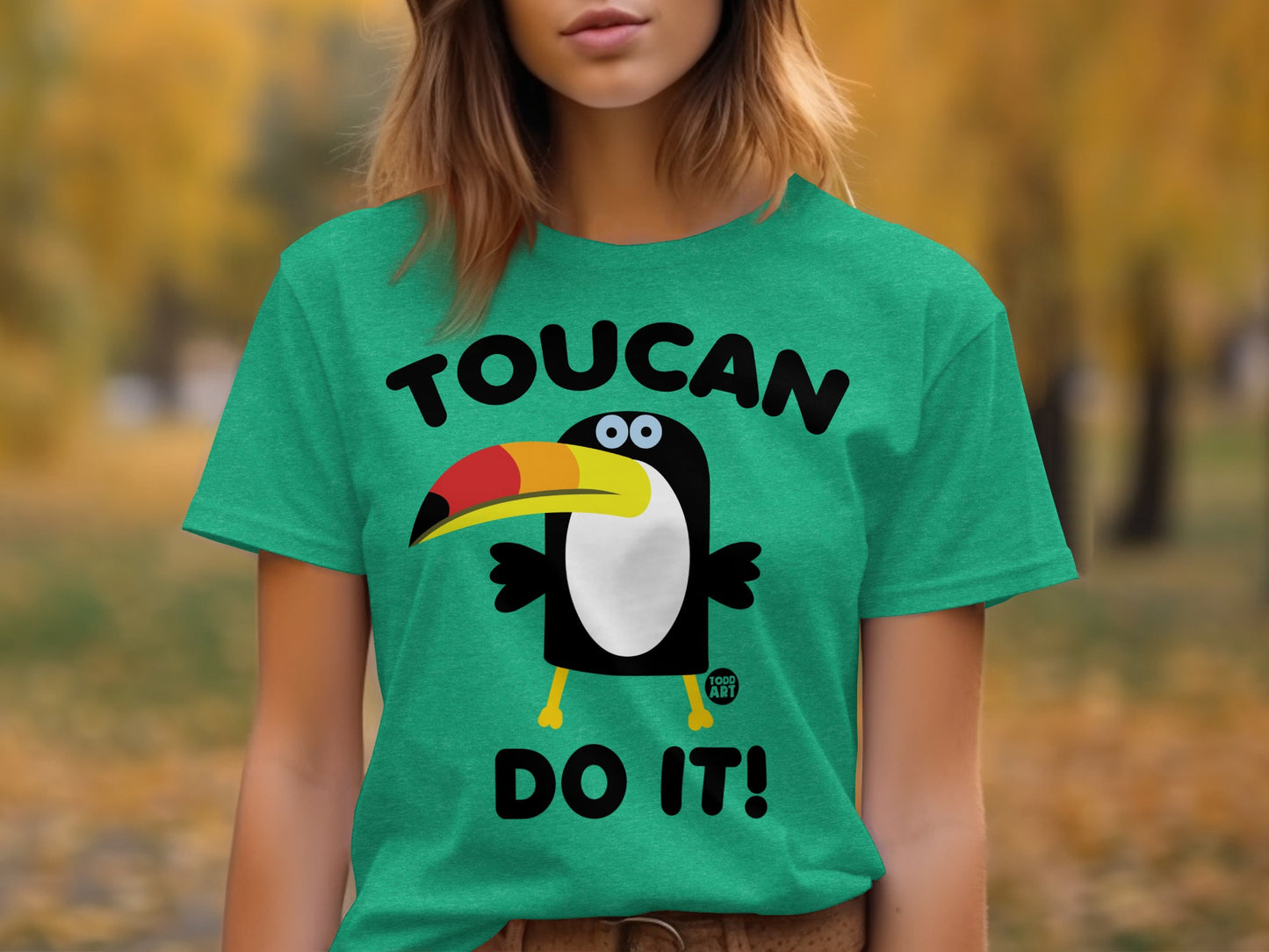 Toucan Do It Cute Graphic T-Shirt Motivational Apparel