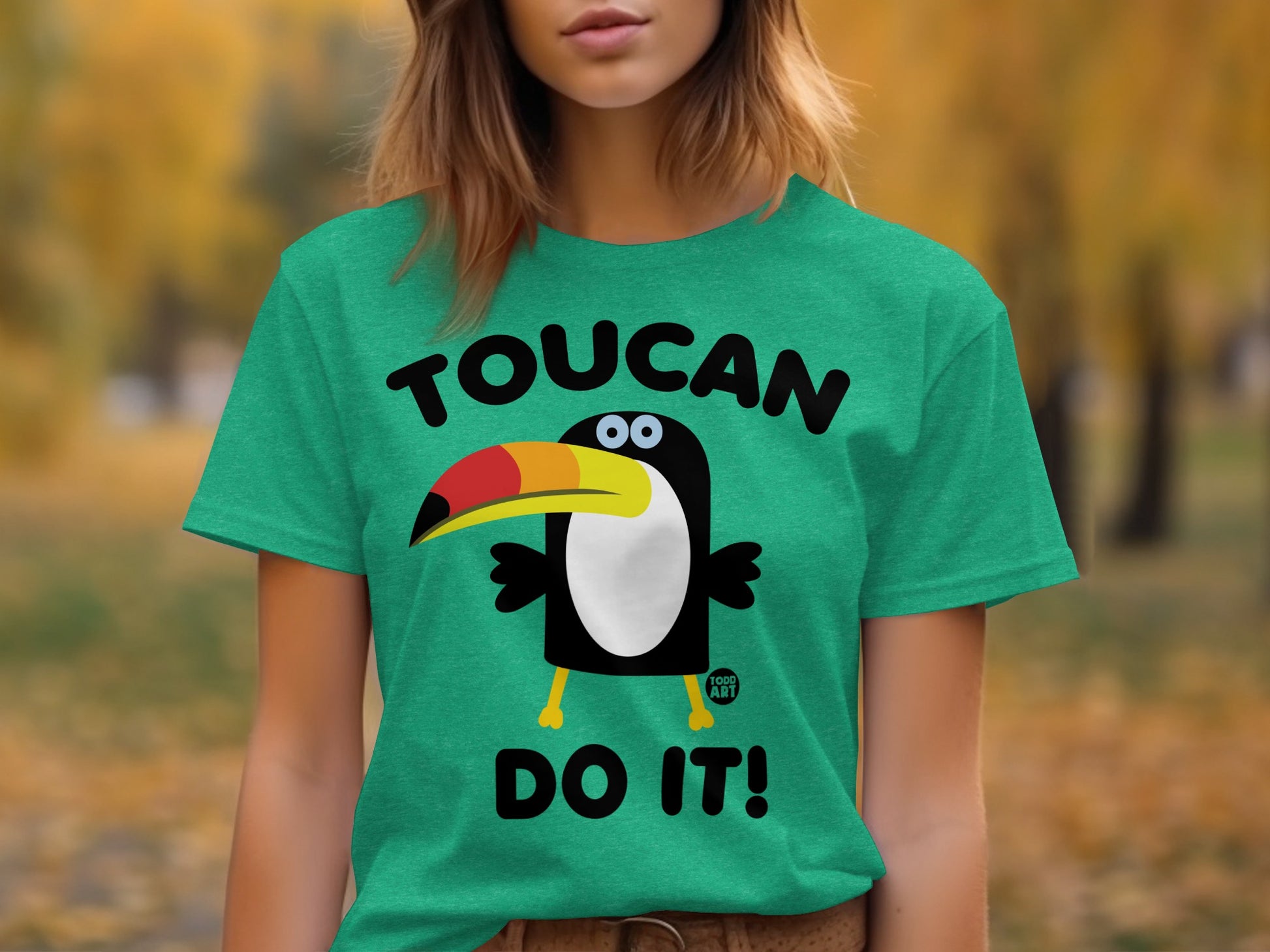 Toucan Do It Cute Graphic T-Shirt Motivational Apparel