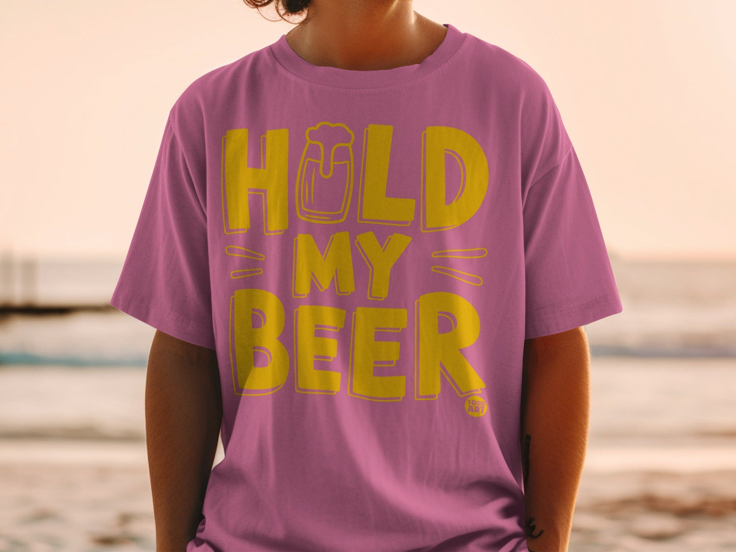 Hold My Beer Graphic Tee for Casual Wear