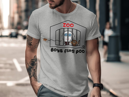Zoo Boys Fling Poo Graphic T-Shirt Product