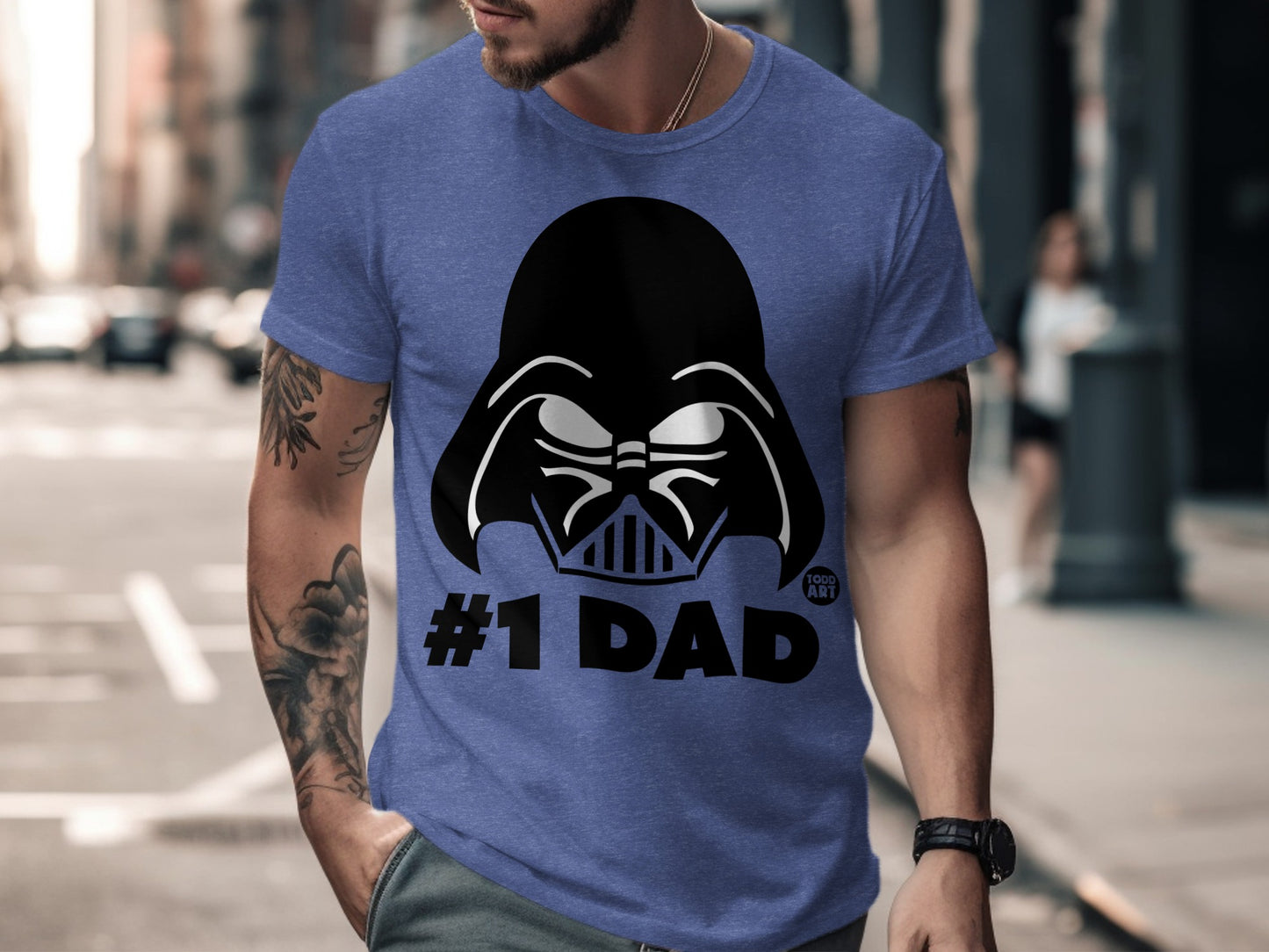 #1 Dad Darth Vader Graphic Men's T-shirt