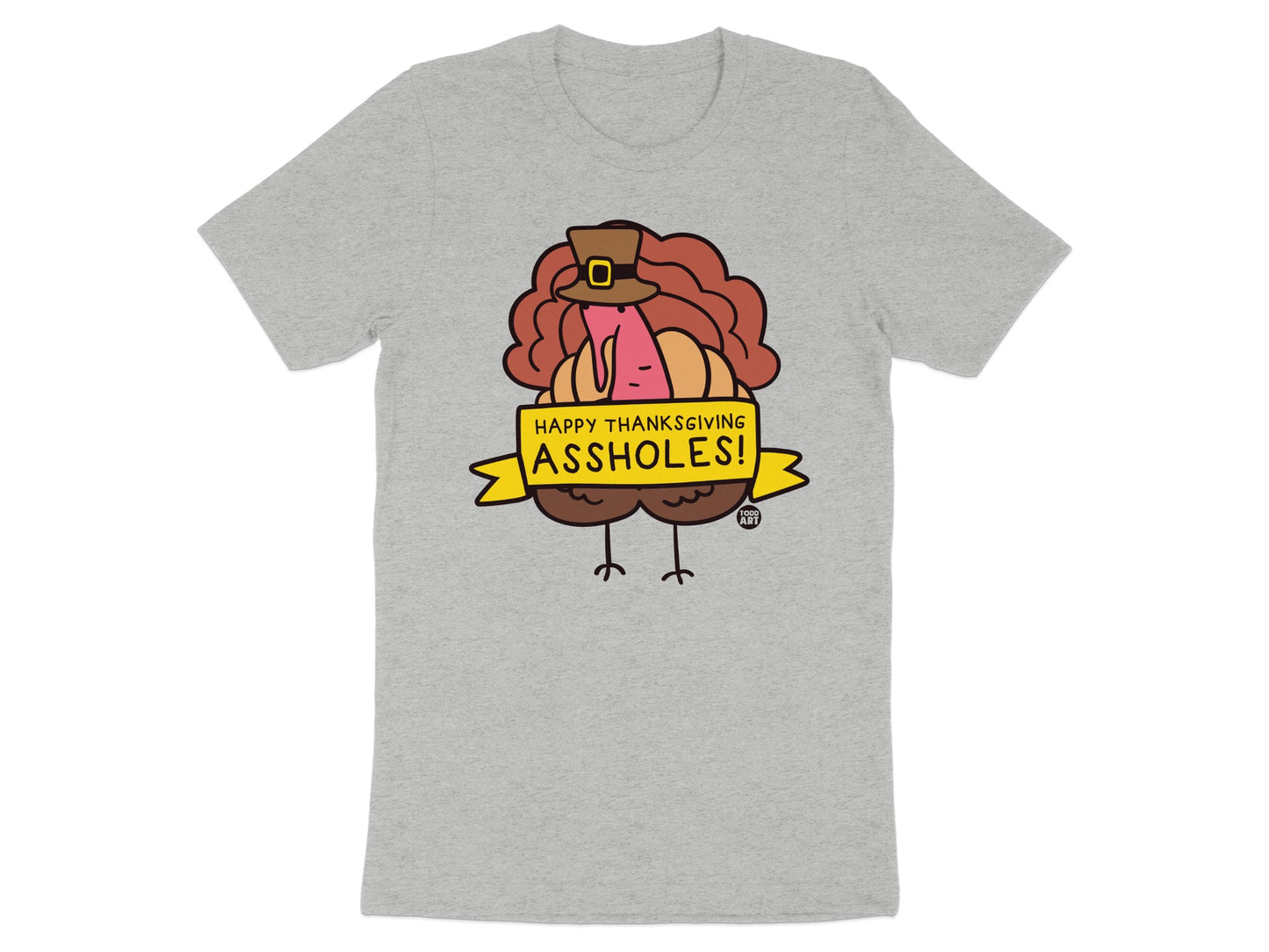 Happy Thanksgiving Assholes Graphic T-Shirt product type