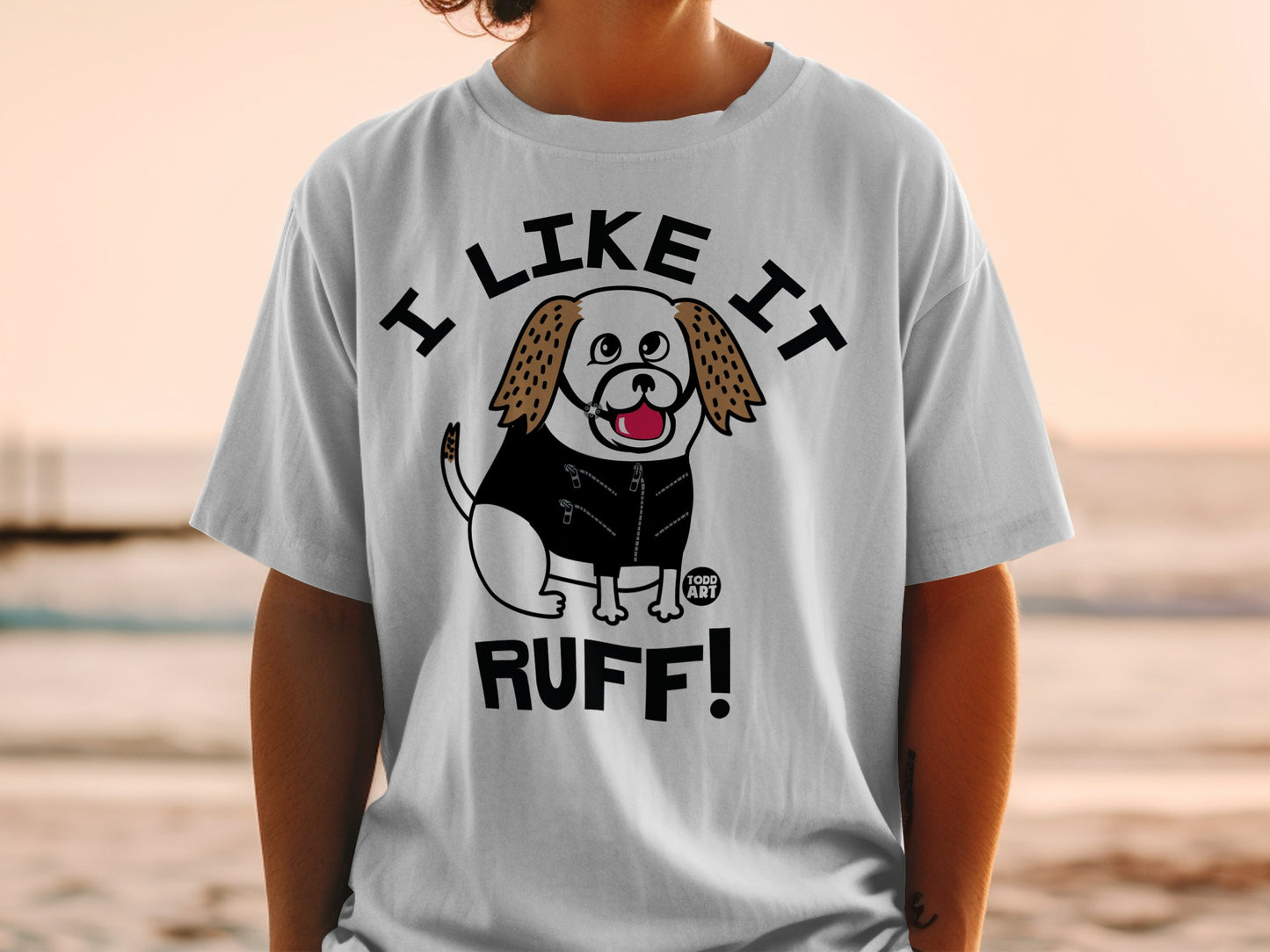 I Like It Ruff! Funny Dog Graphic T-Shirt for Pet Lovers