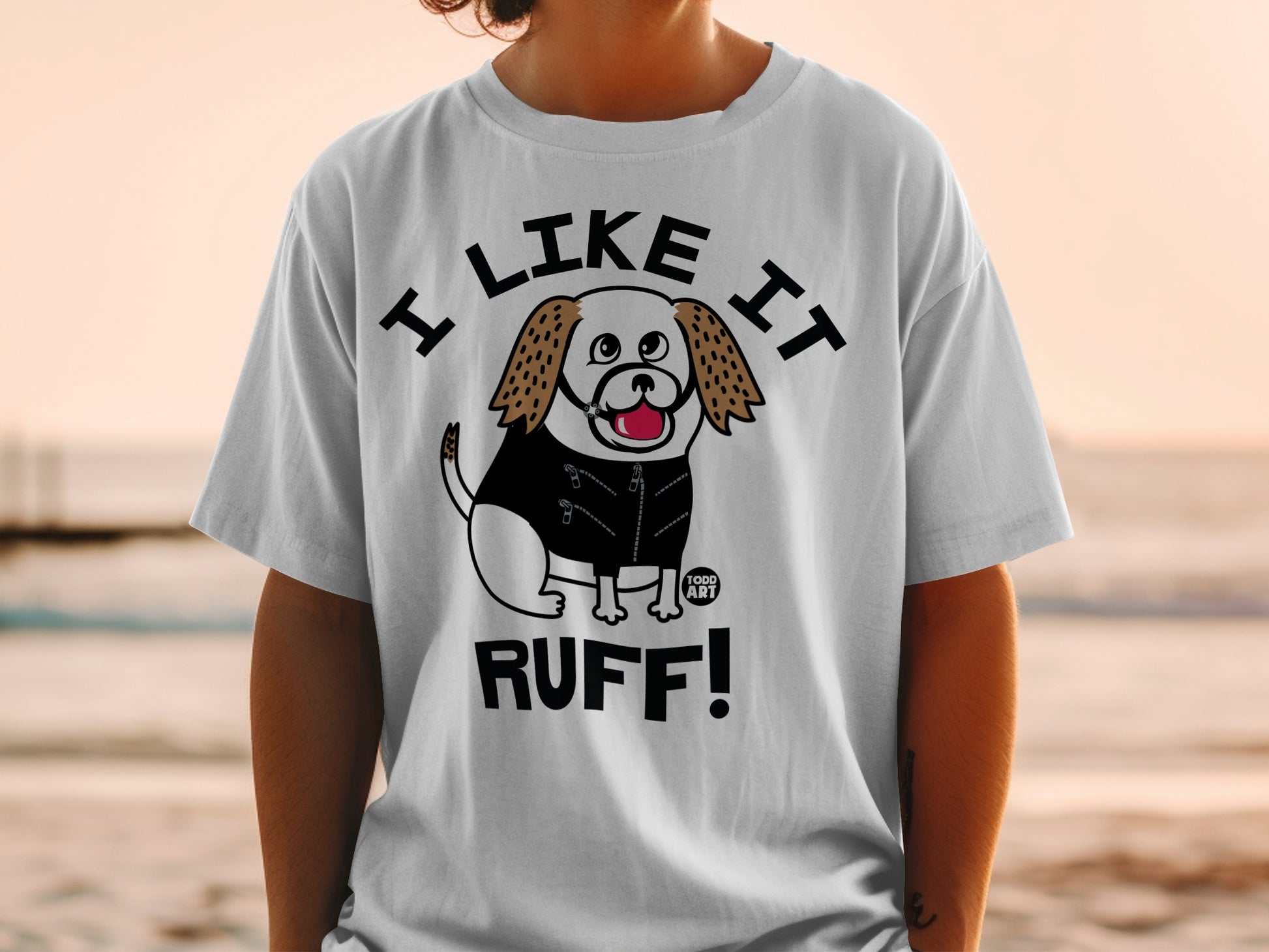 I Like It Ruff! Funny Dog Graphic T-Shirt for Pet Lovers