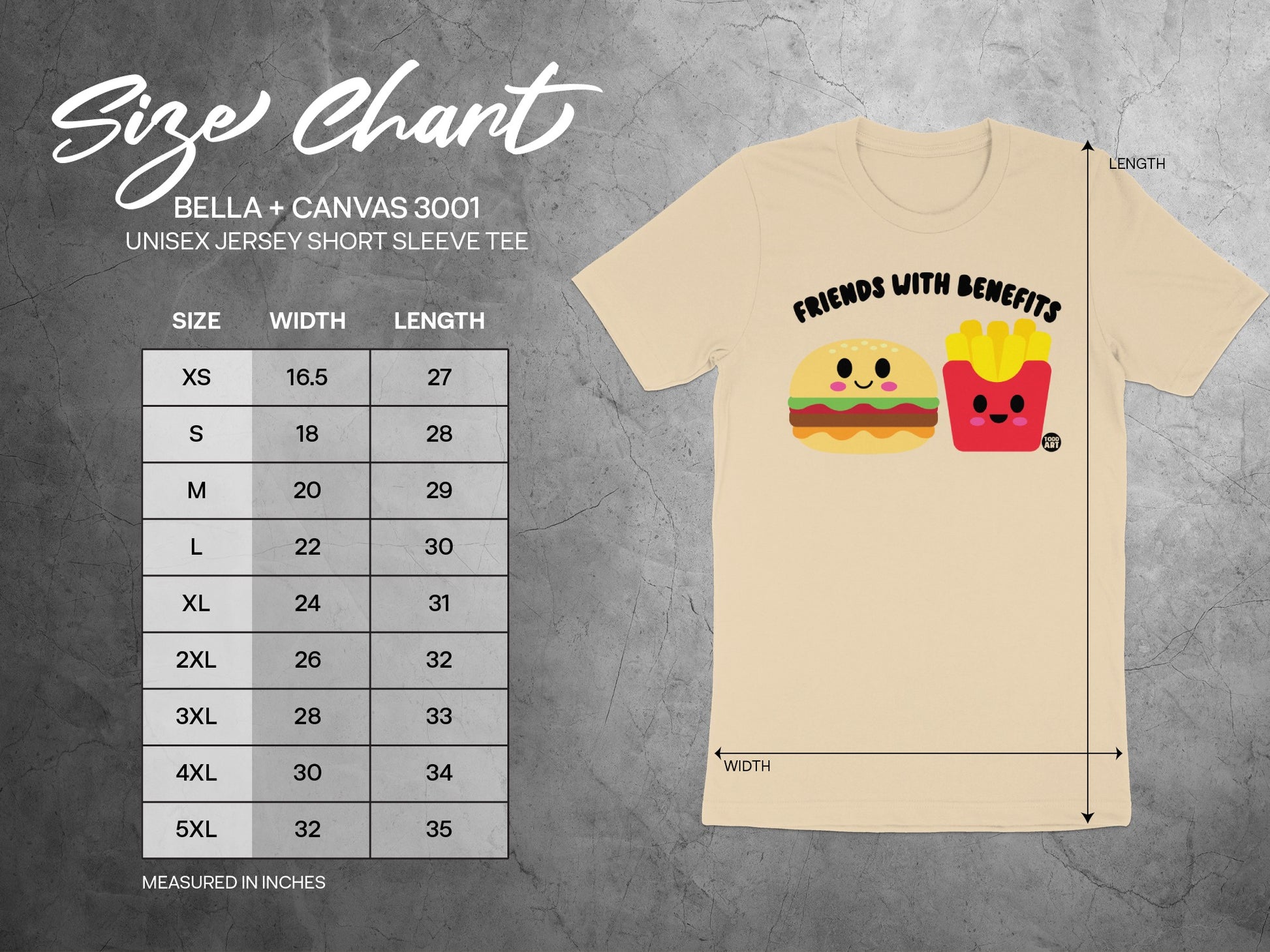 Friends With Benefits Burger And Fries T-Shirt