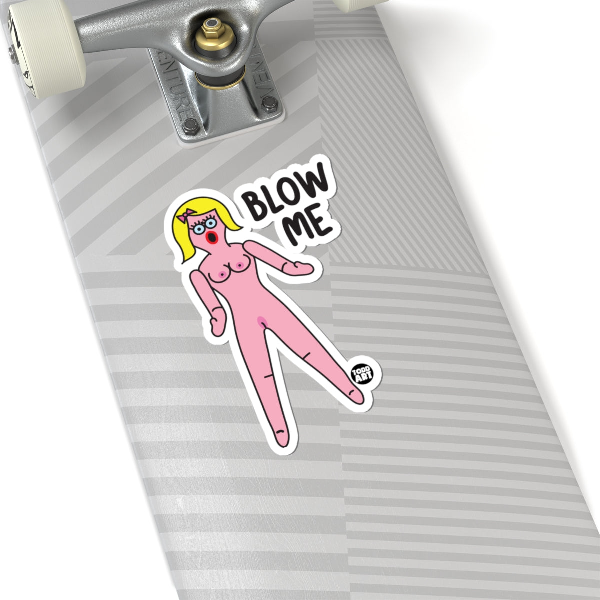 Pink WhispersTodd Art Sticker