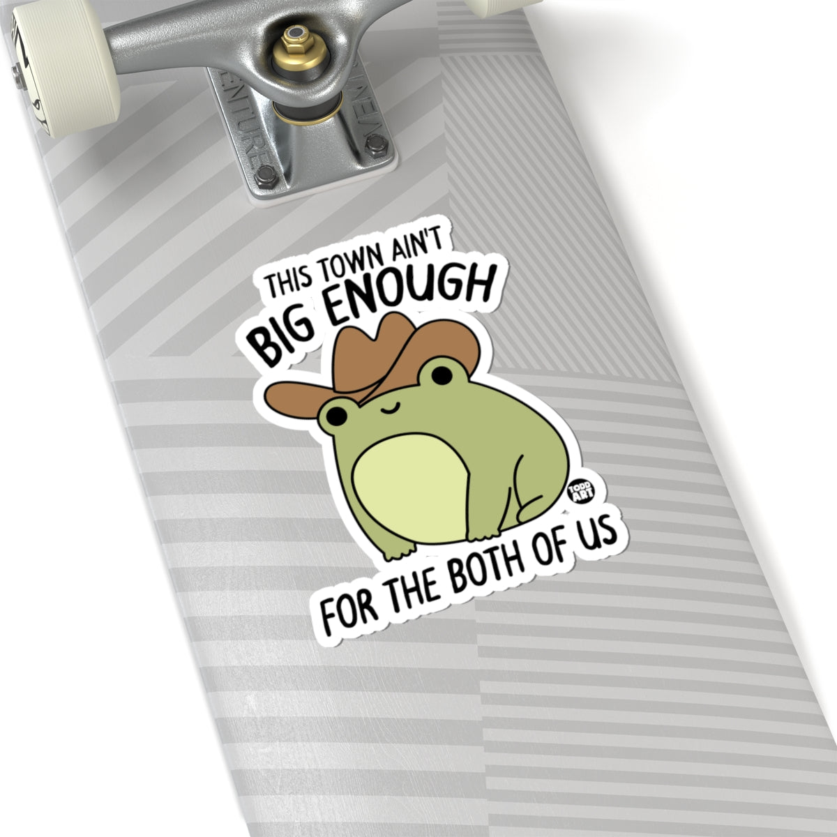 Cowboy Frog AdventureTodd Art Sticker