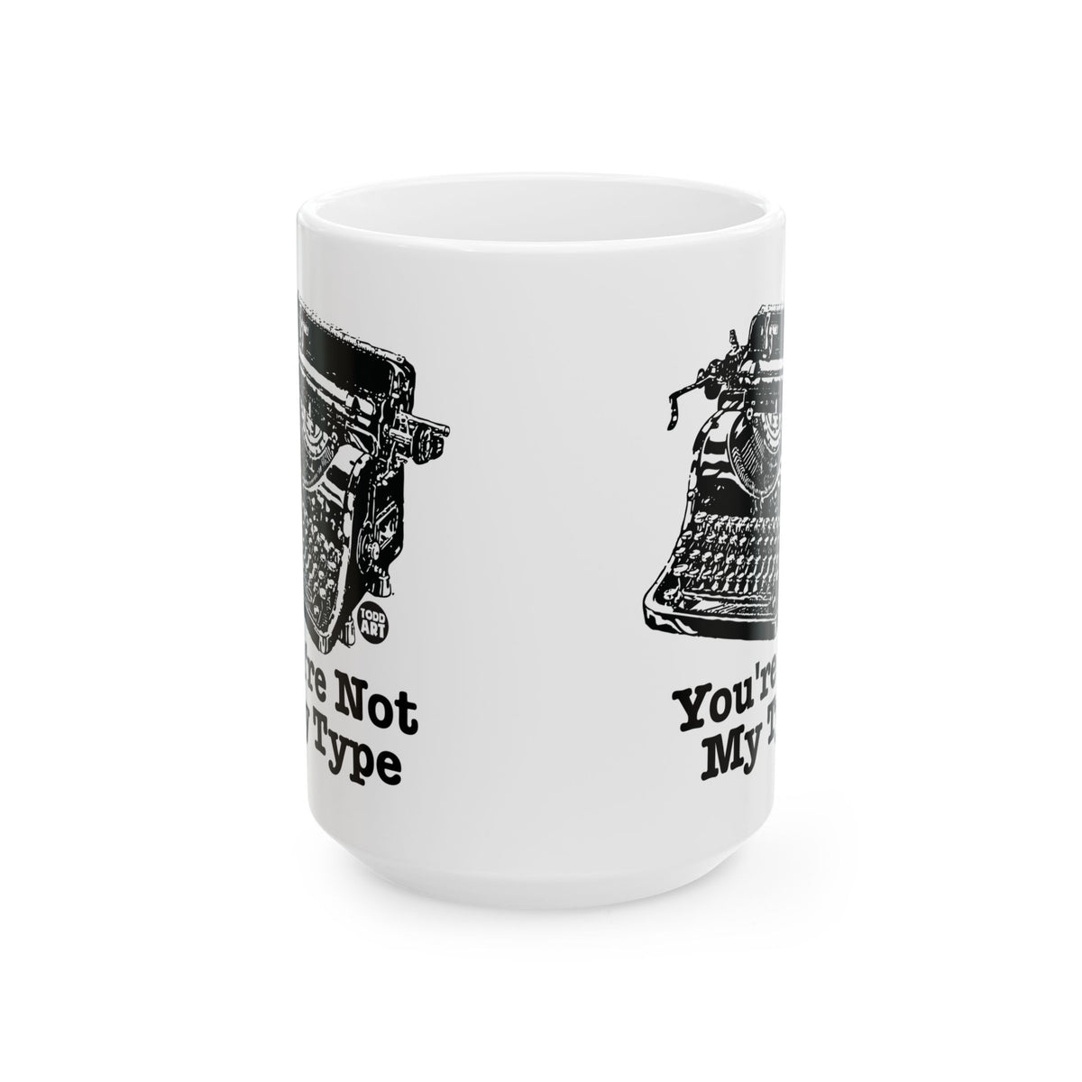 Typewriter Blues Todd Art Mug