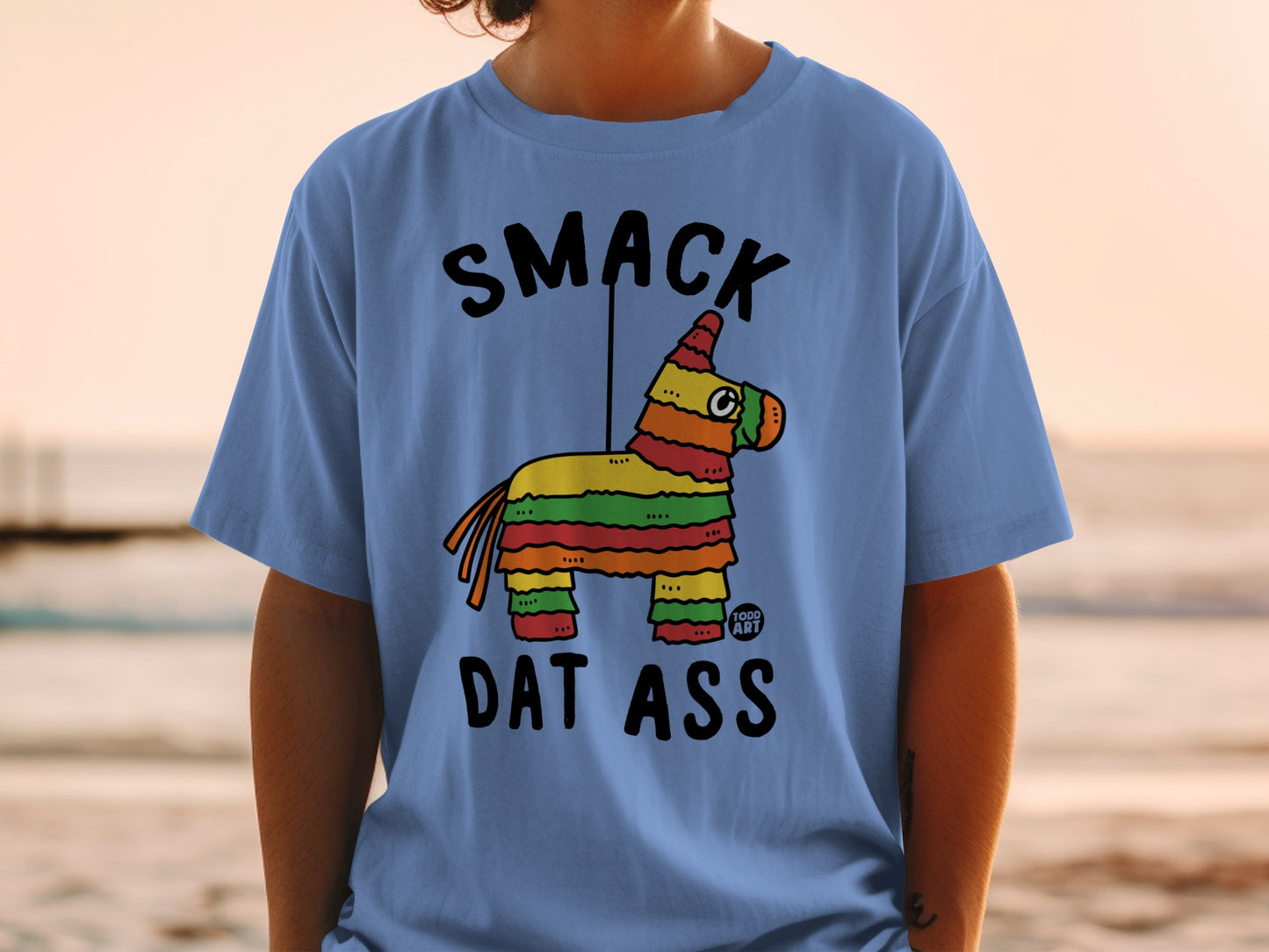 SMACK DAT ASS Colorful Piñata Design Light Blue product type