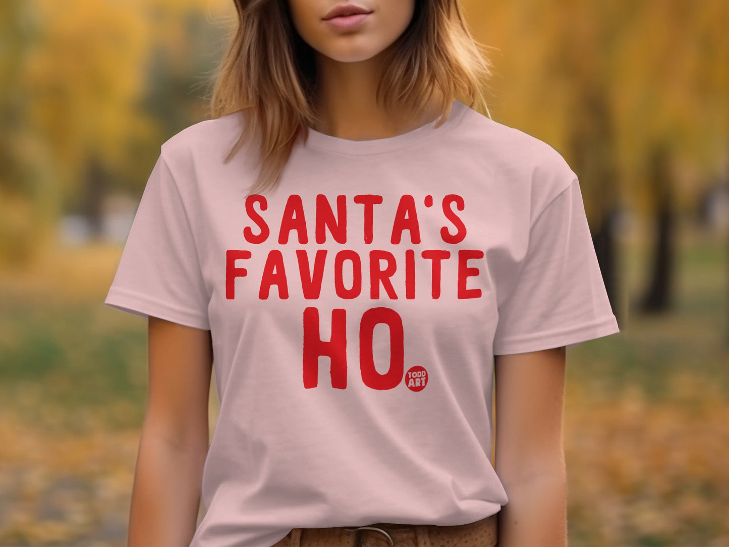 Santa's Favorite HO Funny Christmas T-shirt