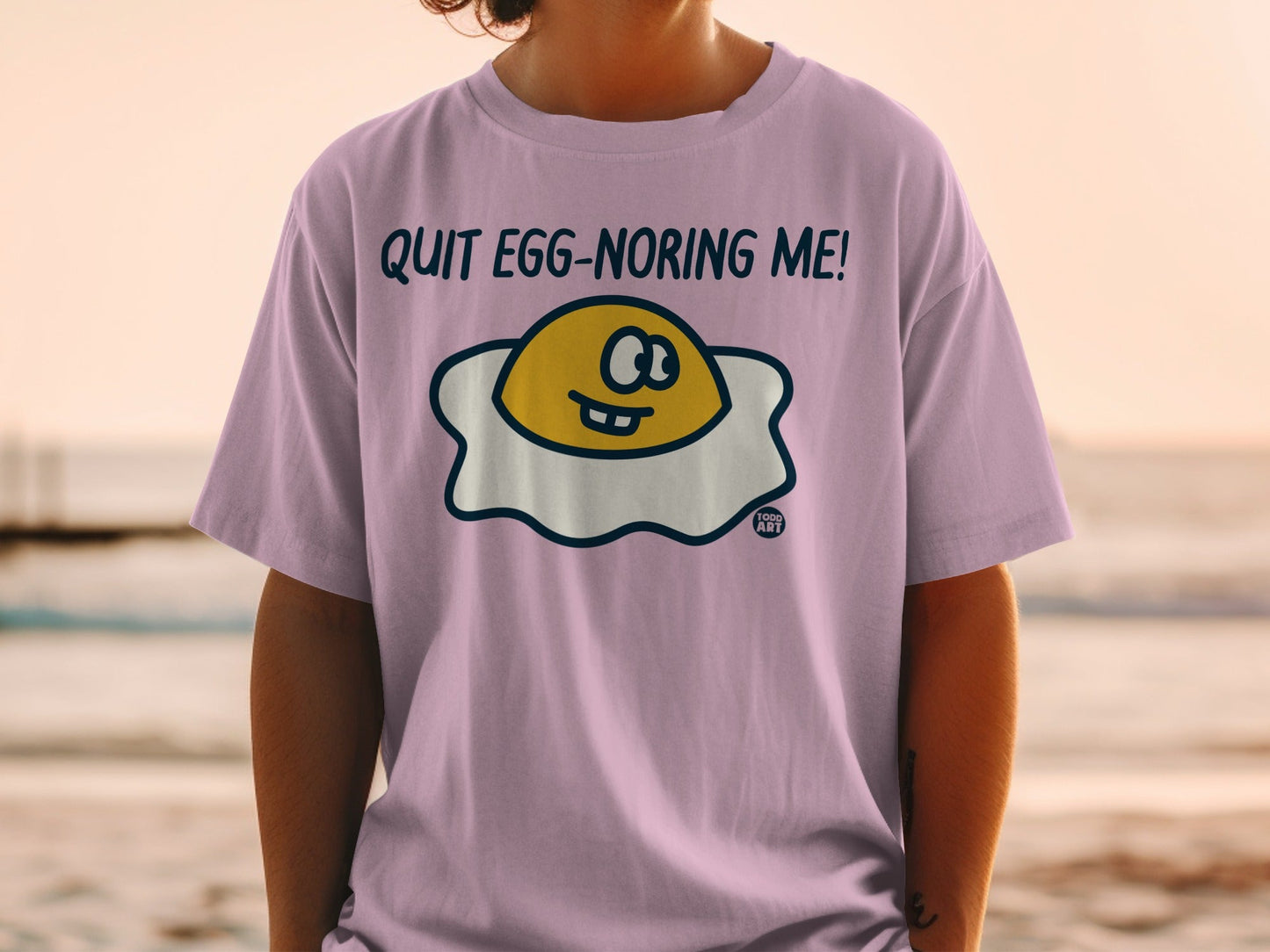 Quit Egg-noring Me Funny Graphic T-Shirt