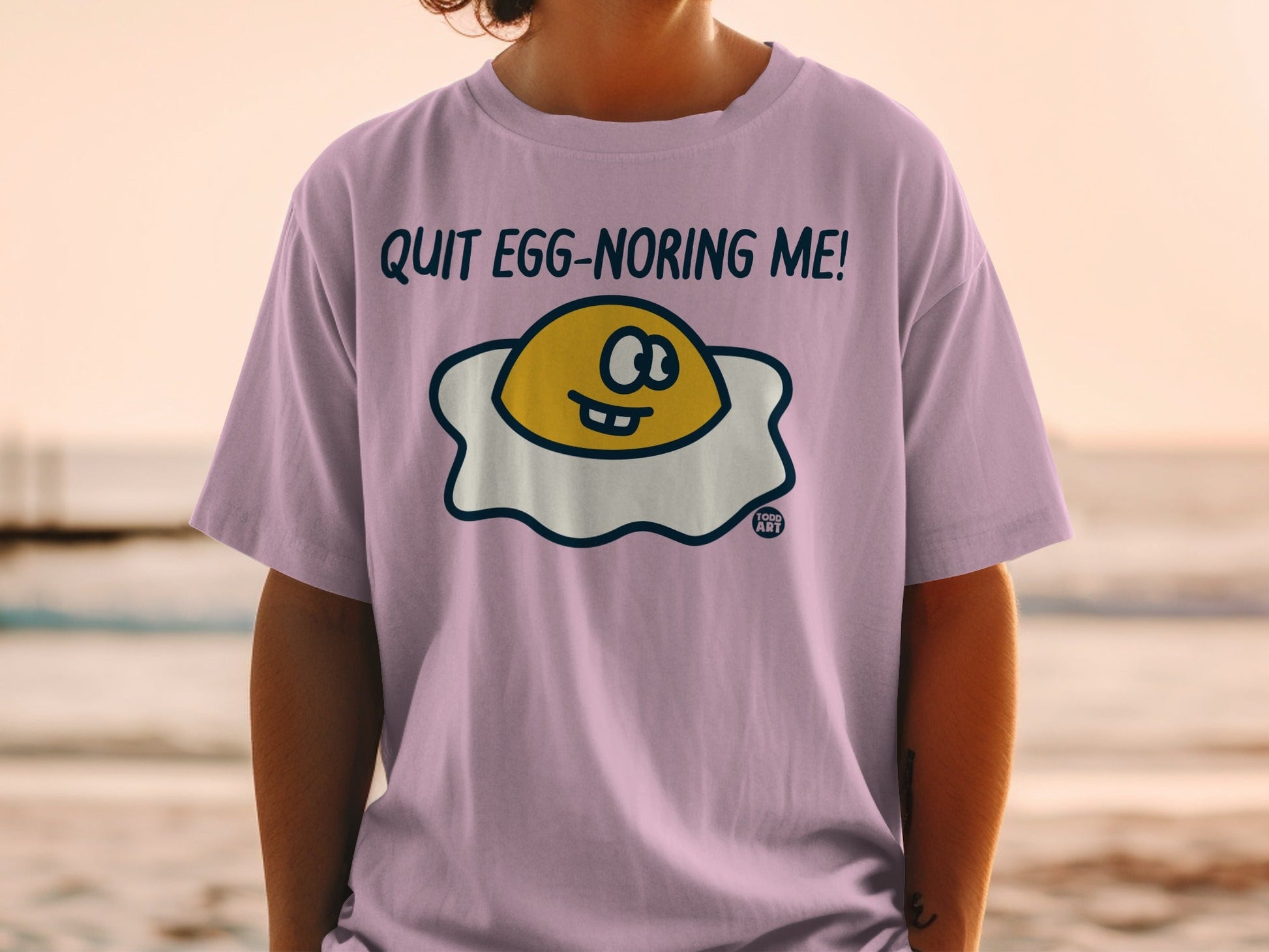 Quit Egg-noring Me Funny Graphic T-Shirt
