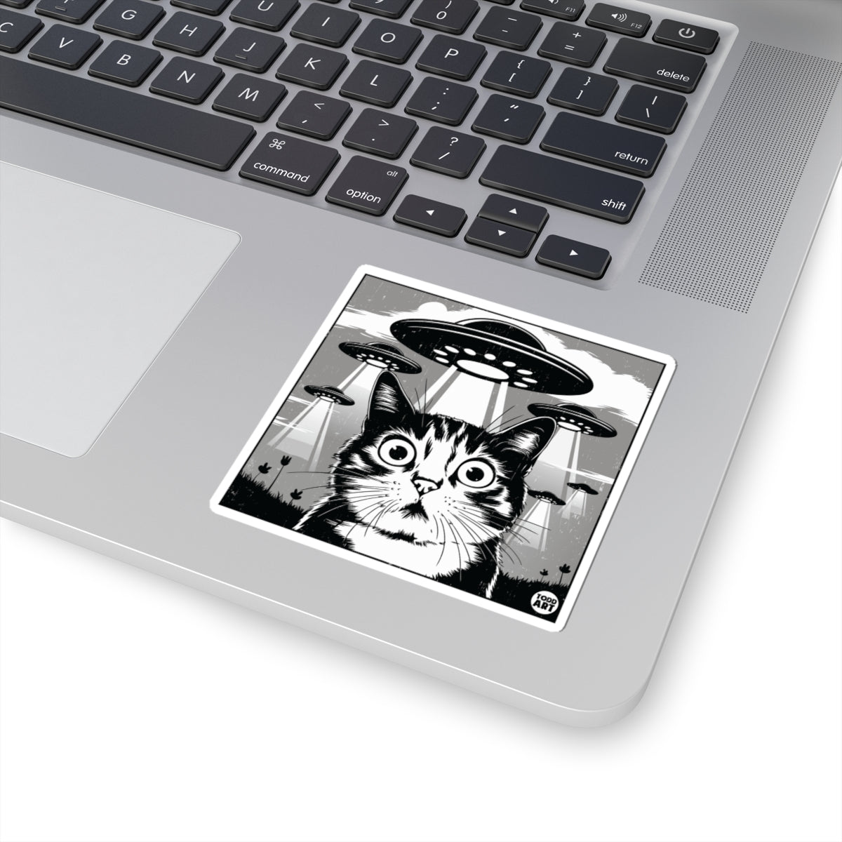 Cat AbductionTodd Art Sticker