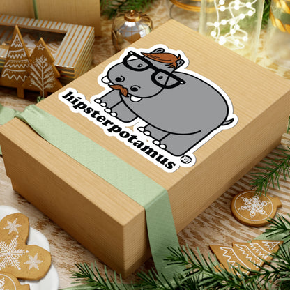 Hipsterpotamus Todd Art Sticker