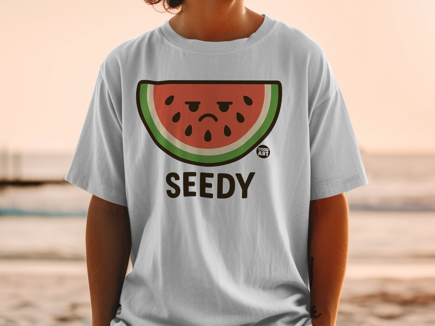 Seedy Watermelon Sad Fruit Slice Todd Art product type