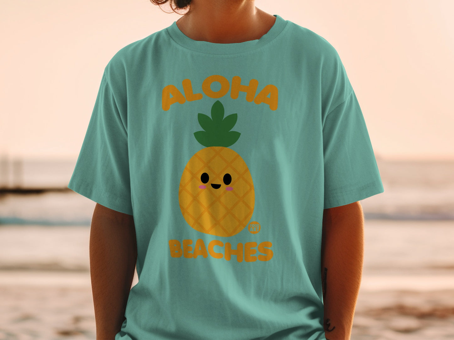 Aloha Beaches Cute Pineapple Graphic Design product type