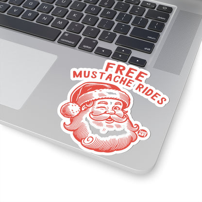 Free Mustache Rides Todd Art Sticker