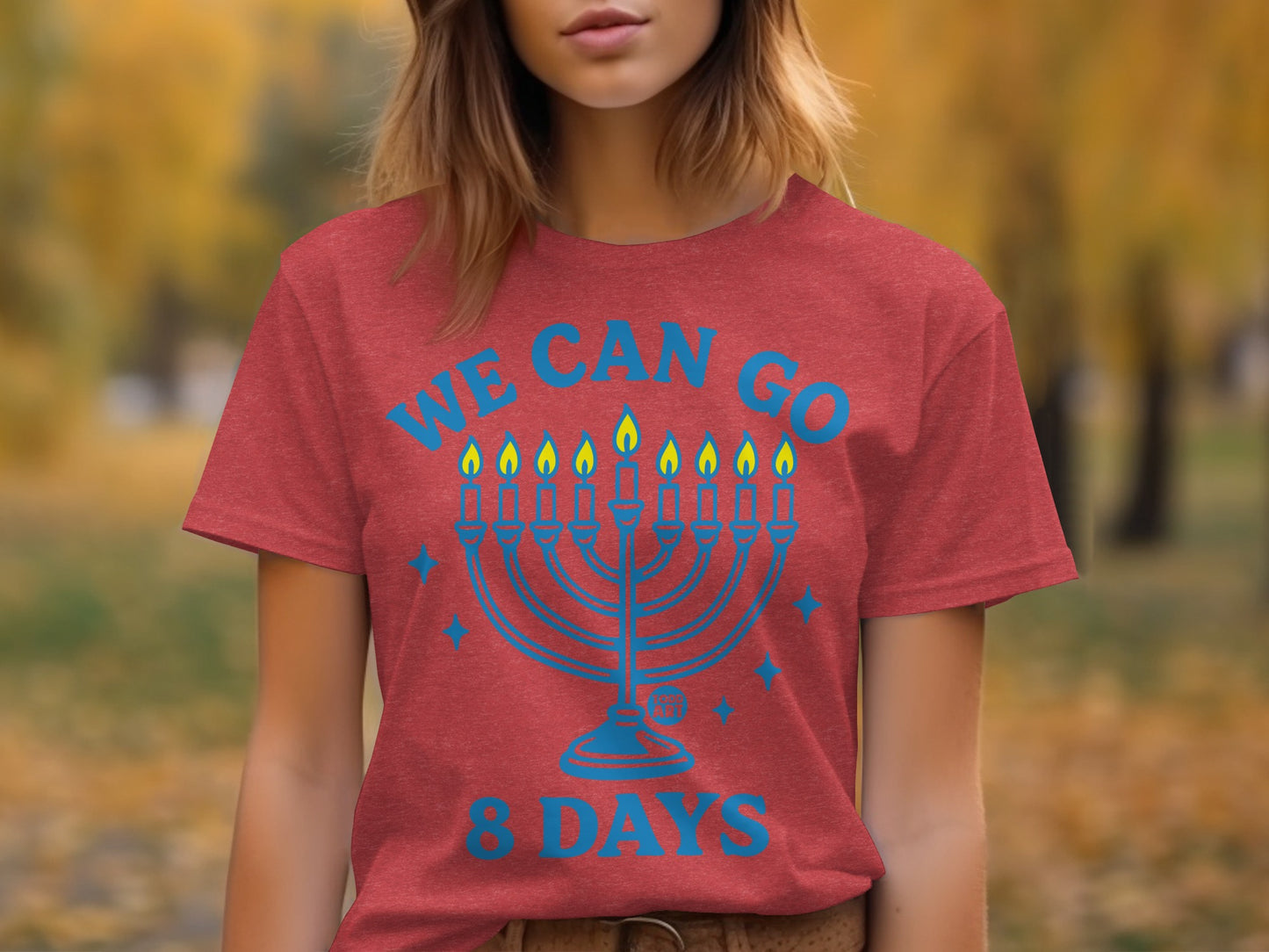 We Can Go 8 Days Menorah Graphic T-Shirt