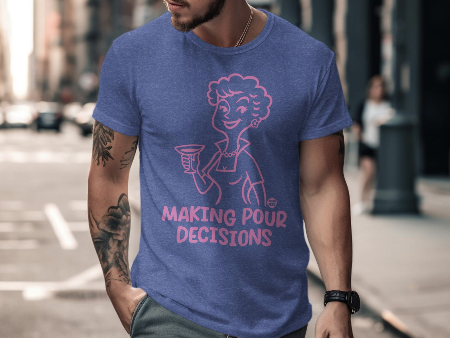 Making Pour Decisions Casual Graphic Tee