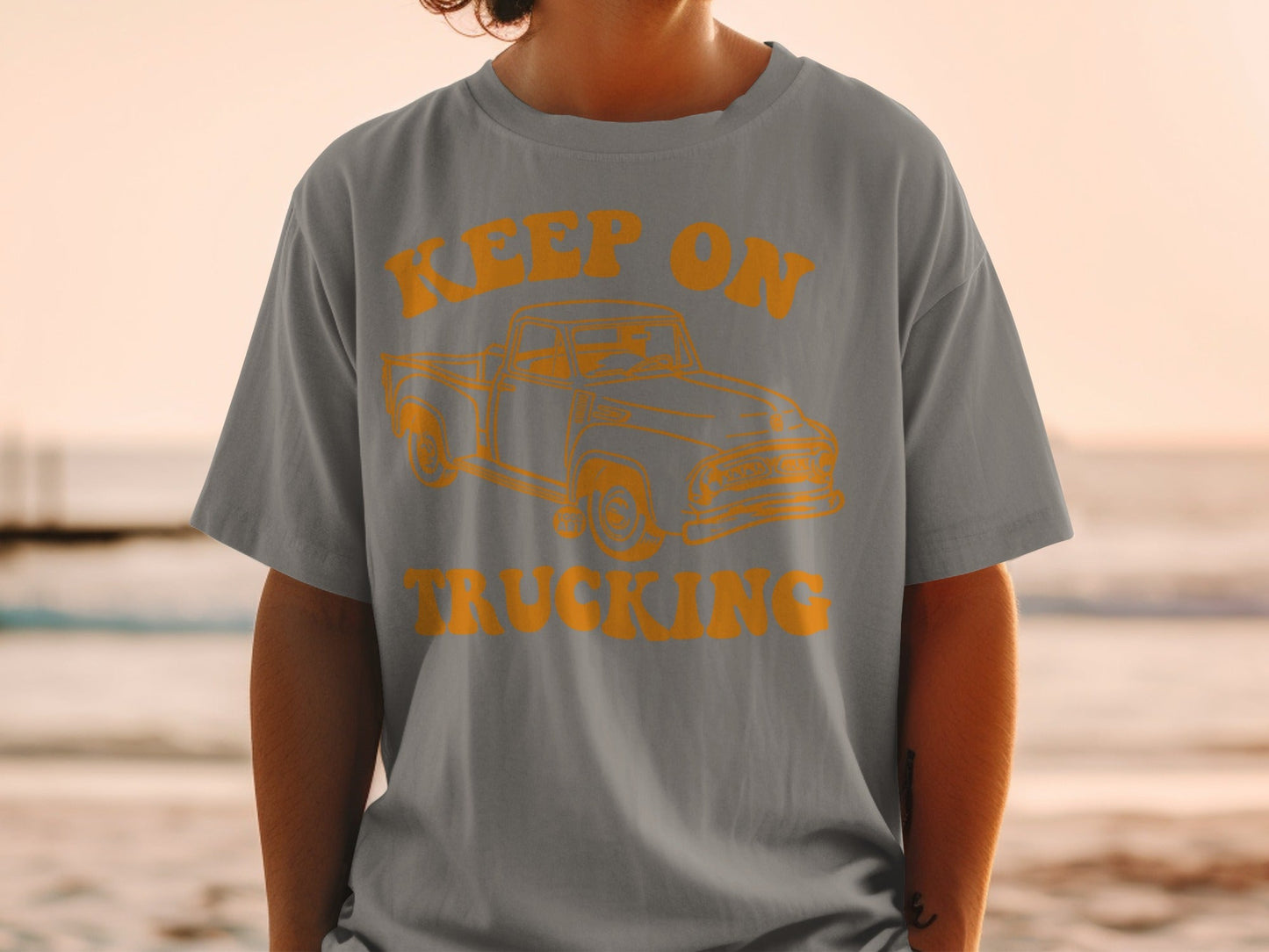 Keep On Trucking Vintage Style Graphic T-Shirt product