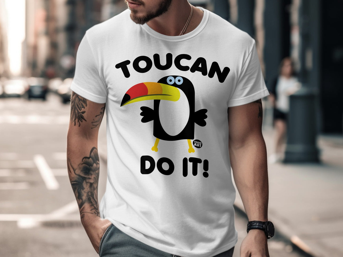 Toucan Do It Graphic Tee Positive Message Shirt