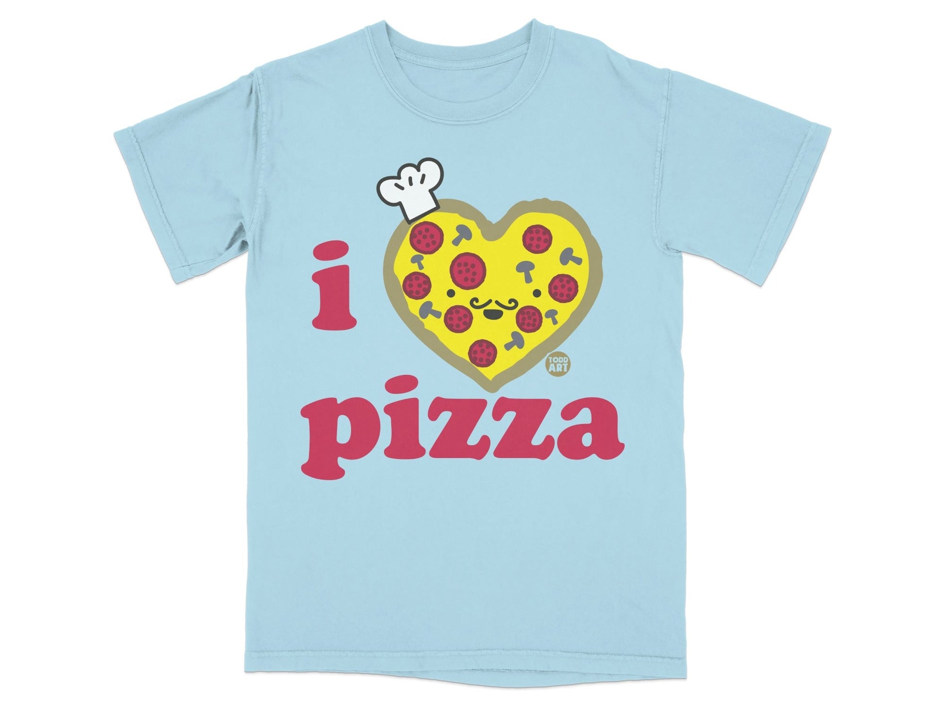 I Love Pizza Cute Heart Design T-Shirt