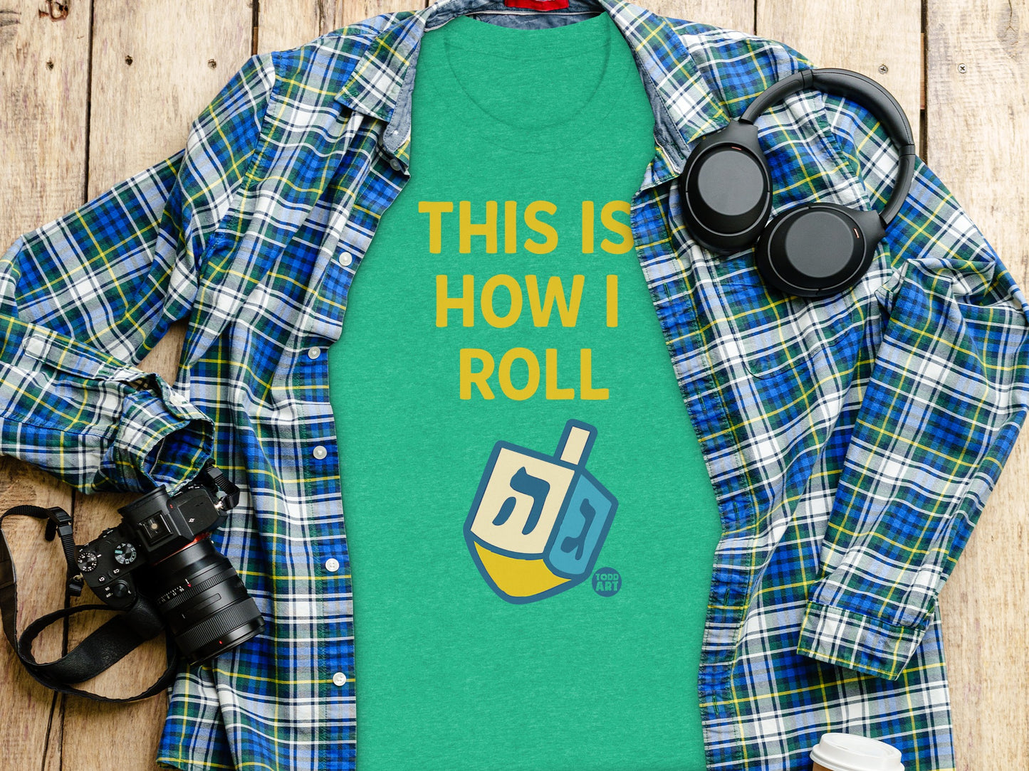 This Is How I Roll Dreidel Design Graphic T-shirt