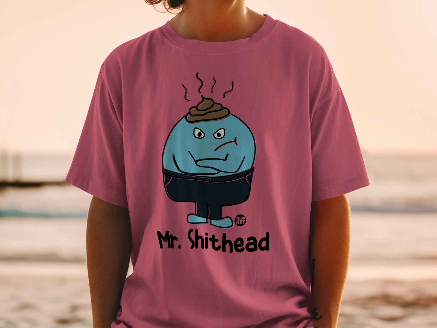 Mr. Shithead Cartoon Graphic Humorous Shirt Product