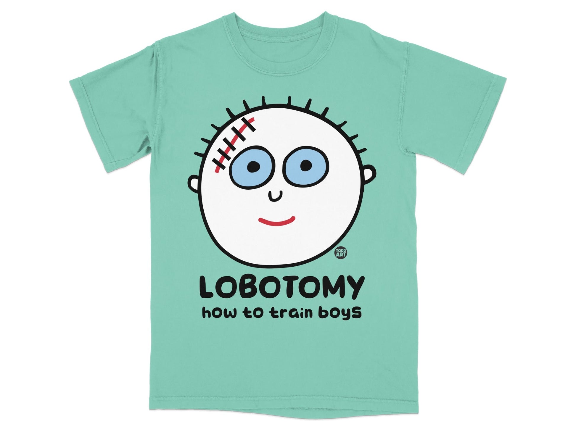 Lobotomy How to Train Boys Cute Face Graphic T-Shirt