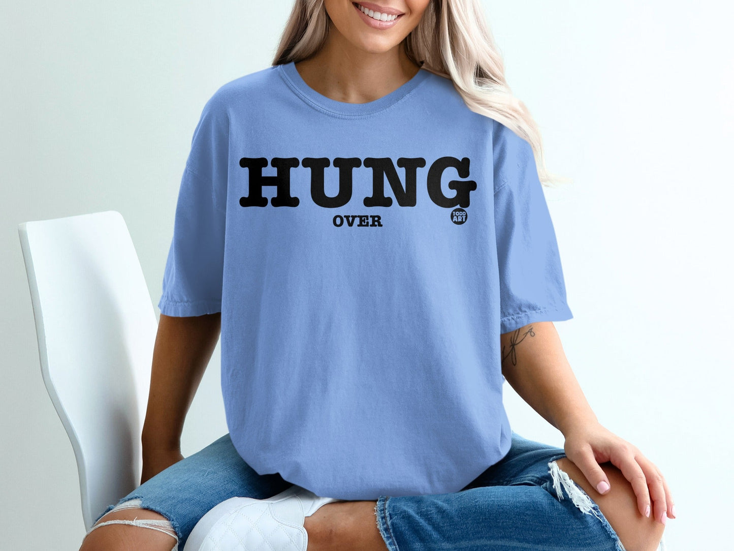 Hung Over Graphic T-Shirt Casual Wear Top for Women