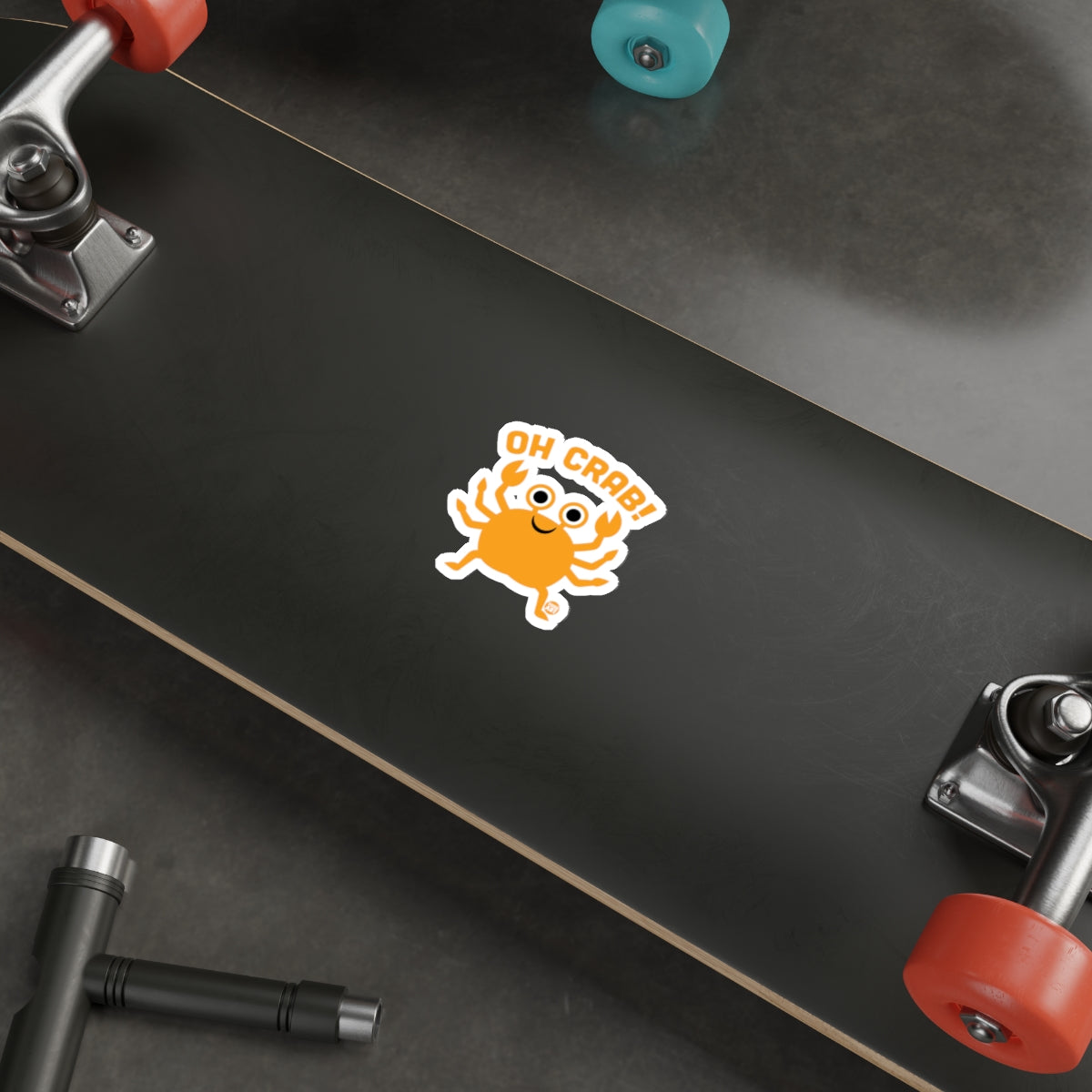 Fun Oh Crab Graphic Skateboard Deck for Kids