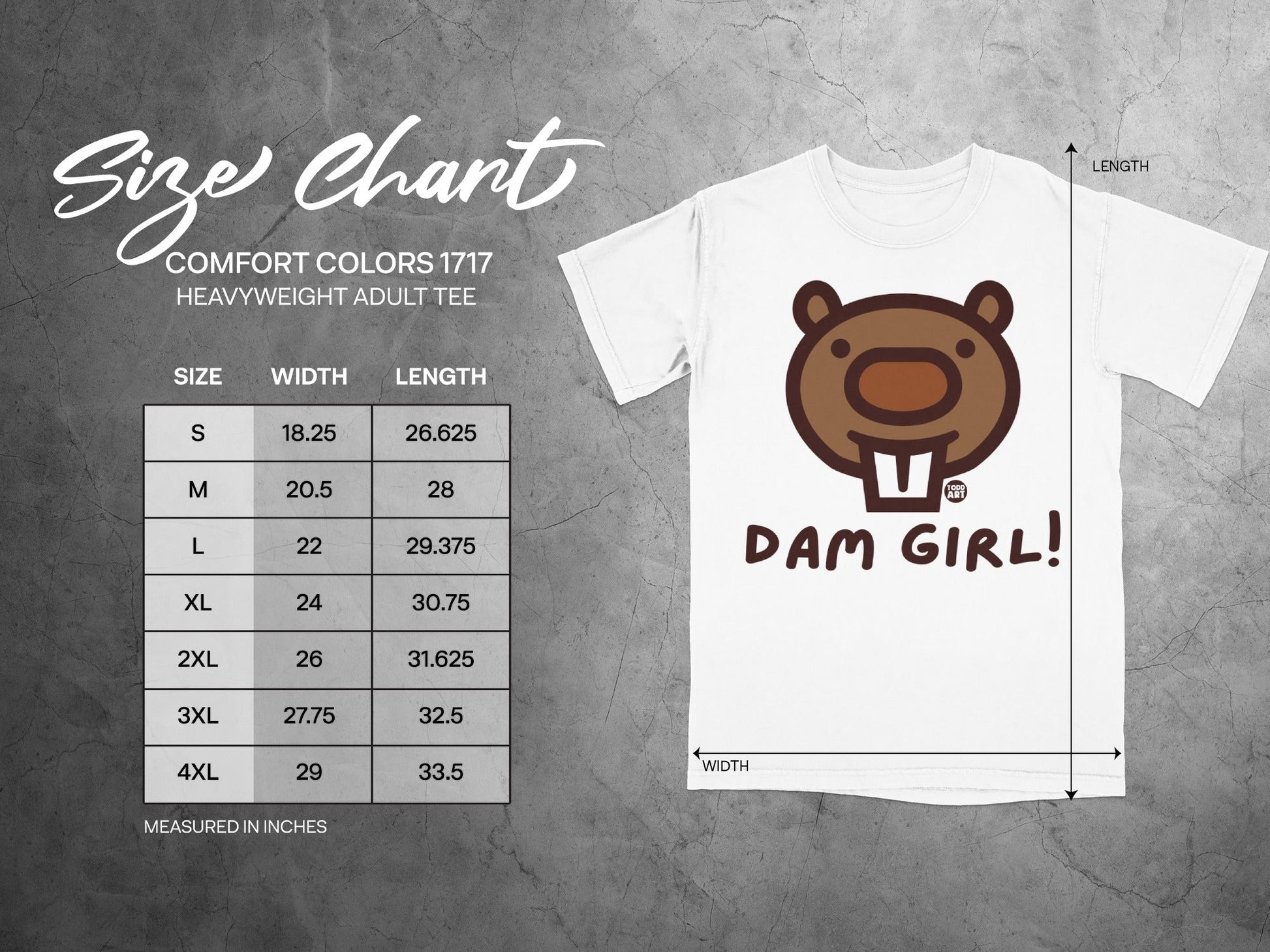 Damn Girl! Comfort Colors 1717 Heavyweight Adult Tee