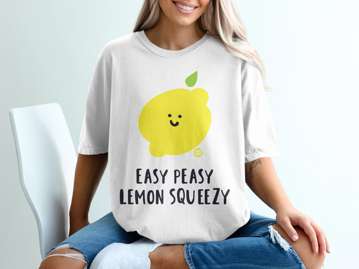Easy Peasy Lemon Squeezy Happy Lemon Cute Todd Art product type