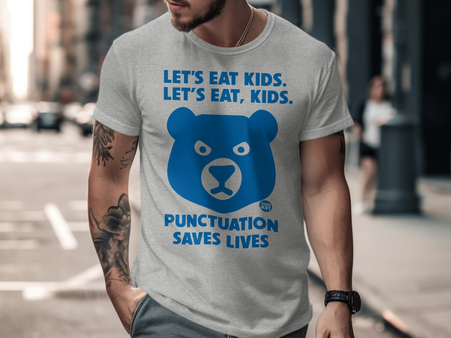 Let's Eat Kids Punctuation Saves Lives Shirt