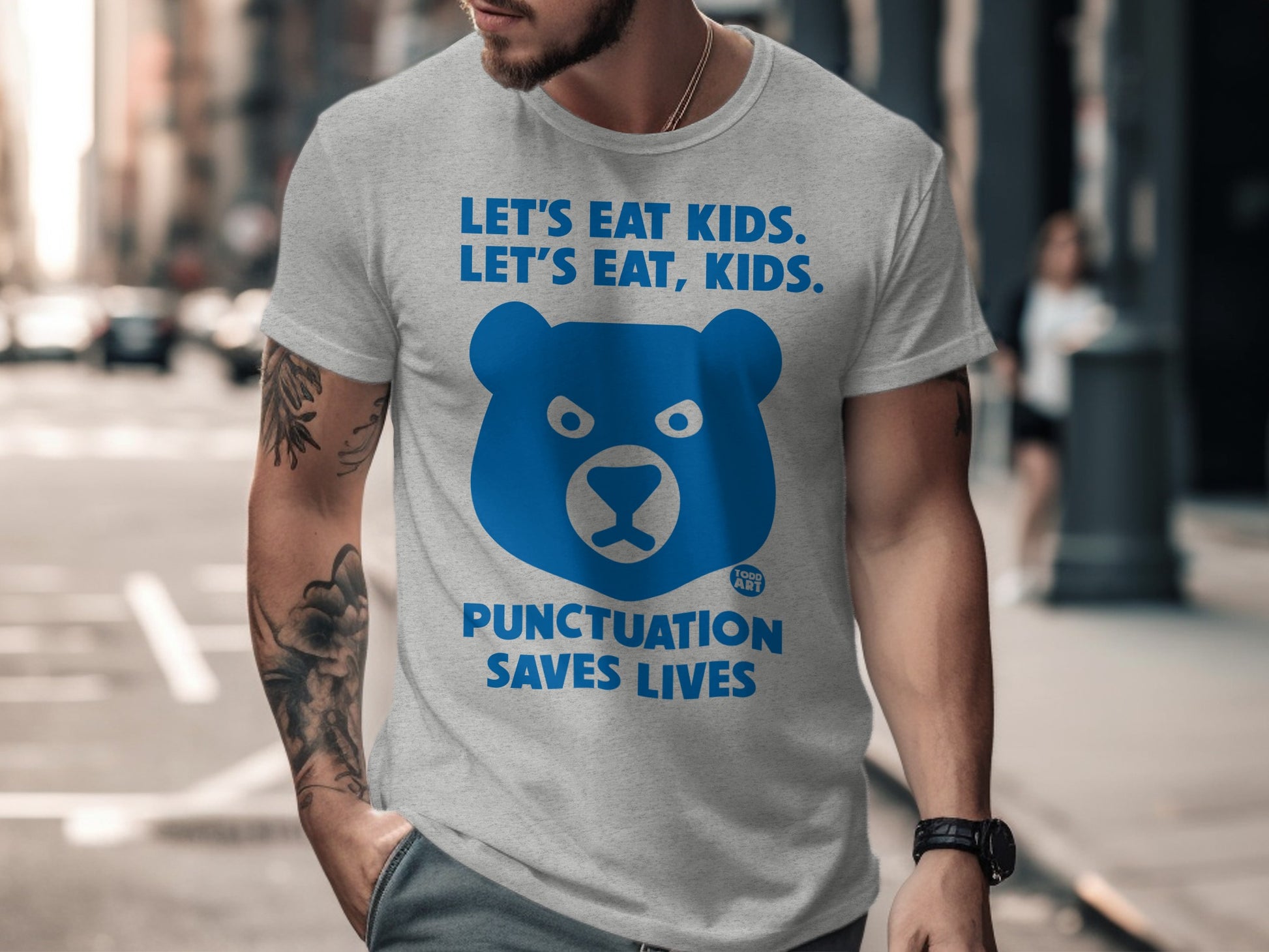 Let's Eat Kids Punctuation Saves Lives Shirt