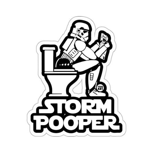 Stormtrooper Toilet Reading Storm Pooper Todd Art 