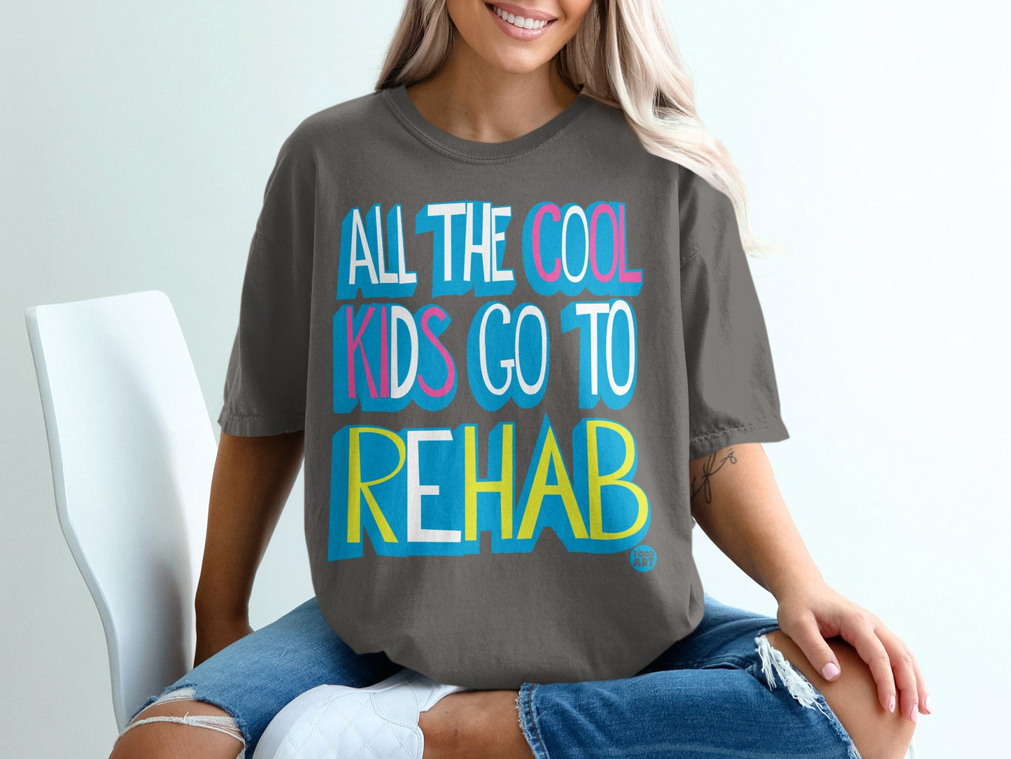All The Cool Kids Go To Rehab Graphic Tee