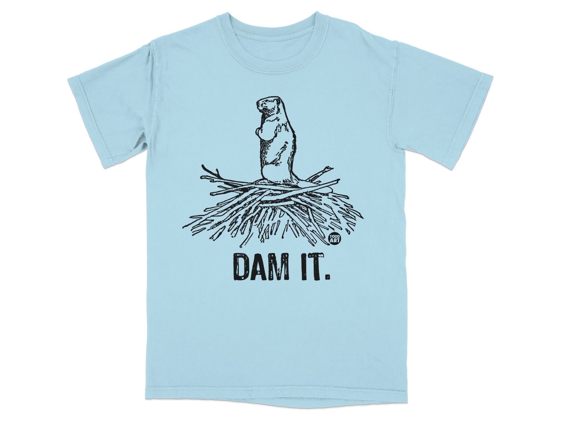 'Funny Dam It Beaver Graphic T-Shirt for Casual Wear'