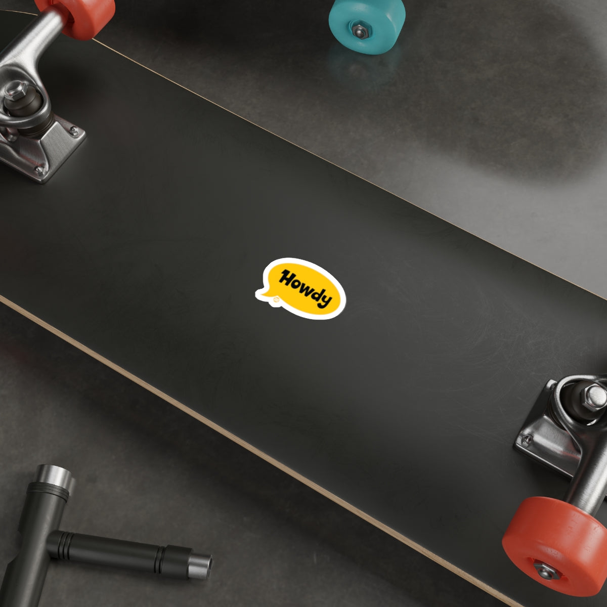 Howdy Fun Sticker for Your Skateboard