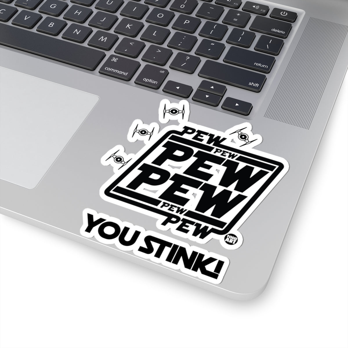 Pew Pew PewTodd Art Sticker