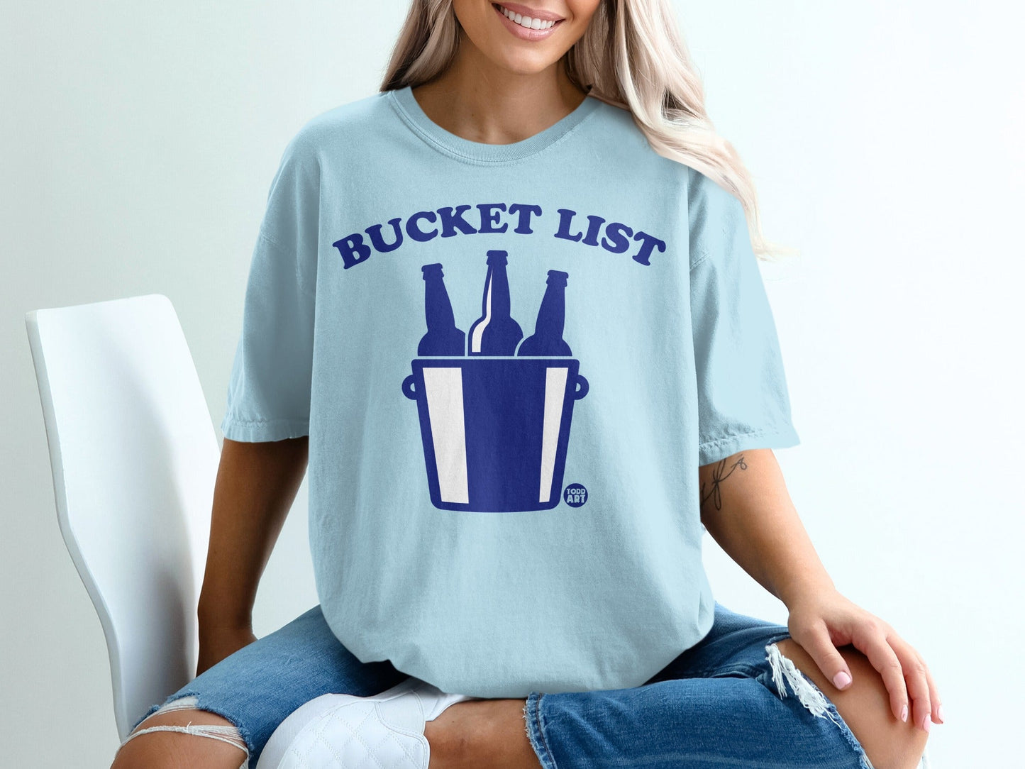 Fun and Casual Bucket List Graphic T-Shirt