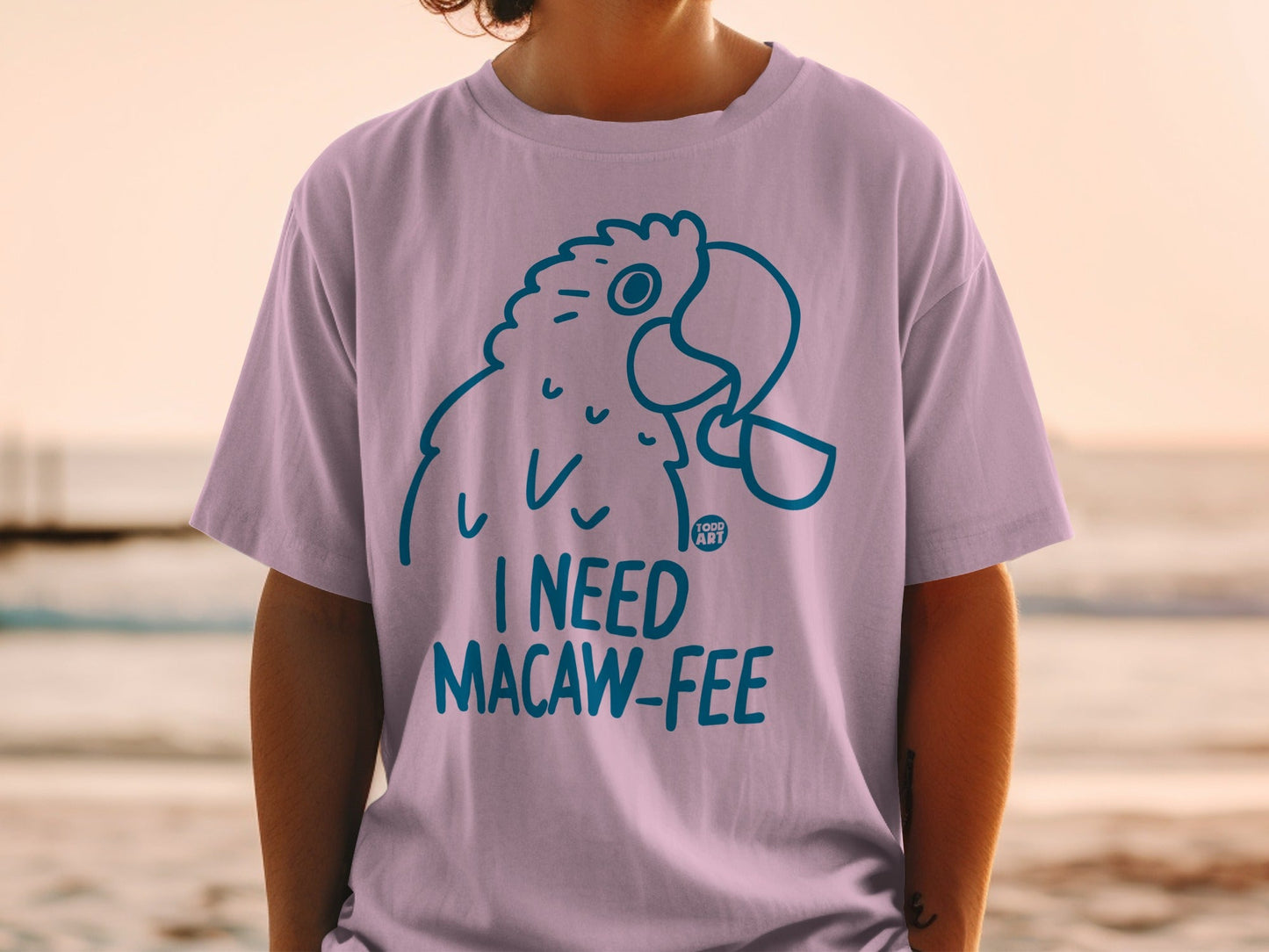 I Need Macaw-Fee Funny Parrot Graphic T-Shirt Product