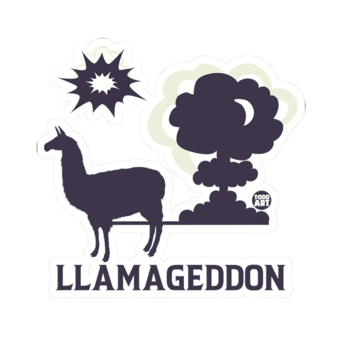 LlamageddonTodd Art Sticker