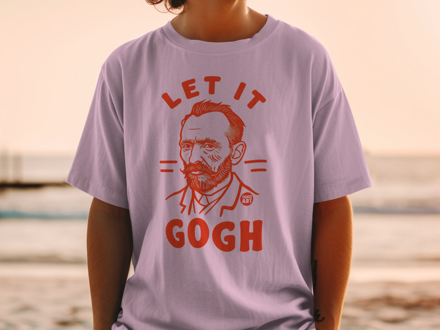 LET IT GOGH Vincent Todd Art graphic t-shirt